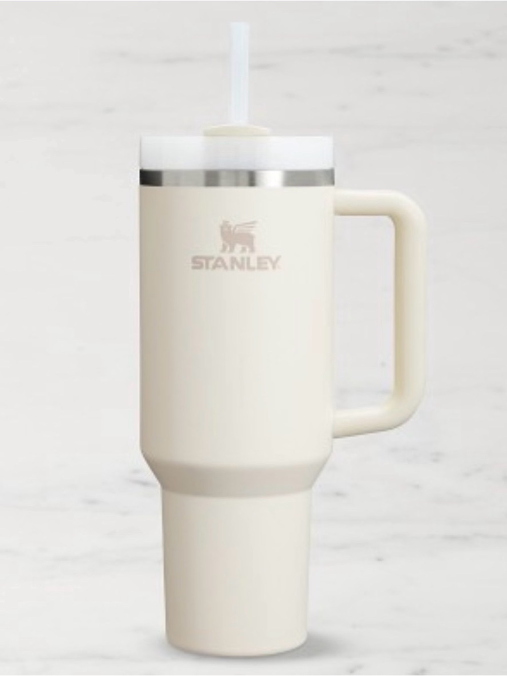 Stanley Quencher H2.0 FlowState 40 oz Tumbler – White/Cream 2.0 - Picture 1 of 1